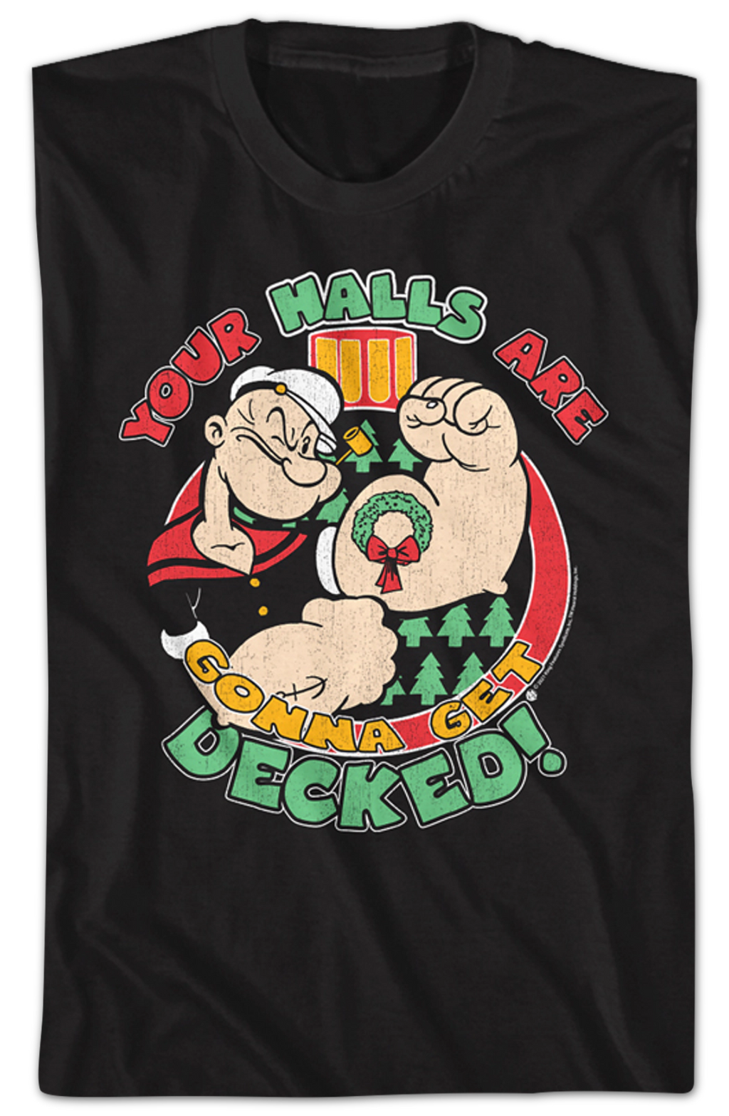 Your Halls Are Gonna Get Decked Popeye T-Shirt product image 2
